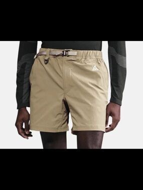 NIKE ACG WOVEN SHORTS MEN’S L Large KHAKI TAN FN2430-297 NEW NWT $100